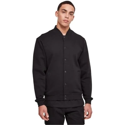Abbildung von Urban Classics Ultra Heavy Solid College Bomberjacke, Herren, Größe: Medium, Black