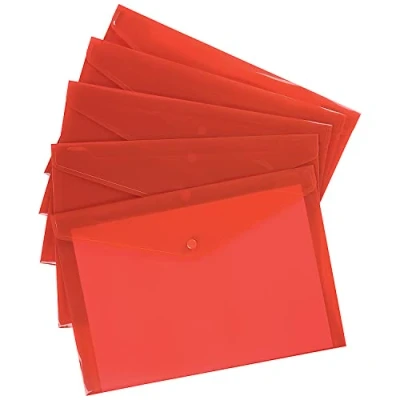 Abbildung von Q Connect Dokumentenmappe PP A4 rot (12 Stück) KF03594