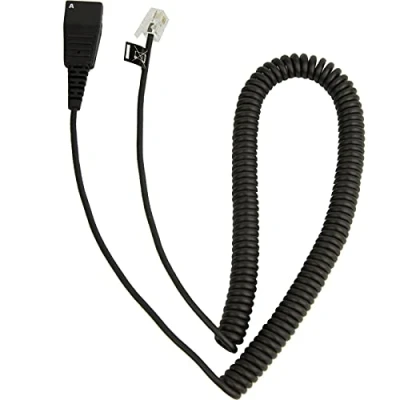 Abbildung von Jabra Quick Disconnect auf RJ 10 Kabel, schwarz