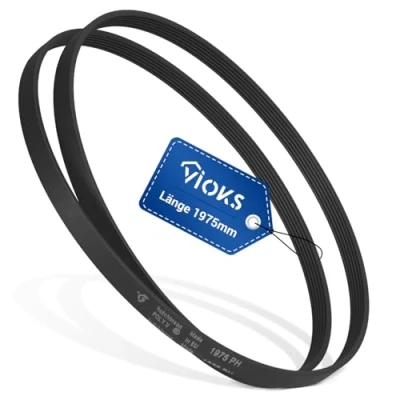 Abbildung von VIOKS Keilriemen Keilrippenriemen 1975 PH 5 Ersatz für AEG Electrolux Juno Zanker Zanussi 379011200/1 Quelle Privileg 07708787 Antriebsriemen mm mit feinen Rippen Wäschetrockner Trockner