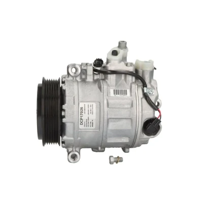 Abbildung von DENSO DCP17026 Kompressor 7SEU17C PAG 46 R 134a MERCEDES BENZ: C Klasse T modell, E Limousine, CLK Coupe kfzteile, kfzteile24, bandel online,