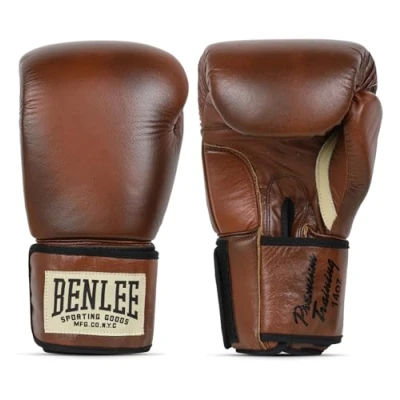 Abbildung von BENLEE Boxhandschuhe aus Leder Premium Training Brown/Black/Beige 14 oz