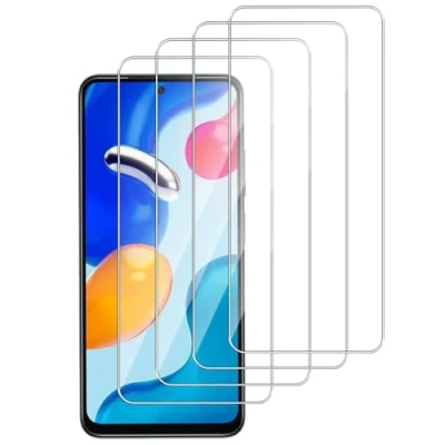 Abbildung von Dlxiks 4 Stück, Schutzfolie für Xiaomi Redmi Note 11 4G/11S, 9H Härte Folie Panzer Schutz Glas, Ultrabeständig,Anti Kratzen Hohe Klar Displayschutzfolie 4G/11S