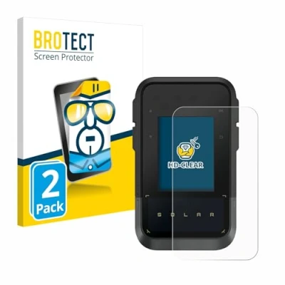 Abbildung von BROTECT (2 Stück Schutzfolie für Garmin eTrex Solar Displayschutz Folie Ultra Klar