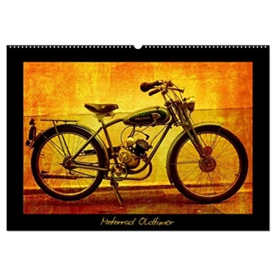 Abbildung von Motorrad Oldtimer (Wandkalender 2025 DIN A2 quer), CALVENDO Monatskalender