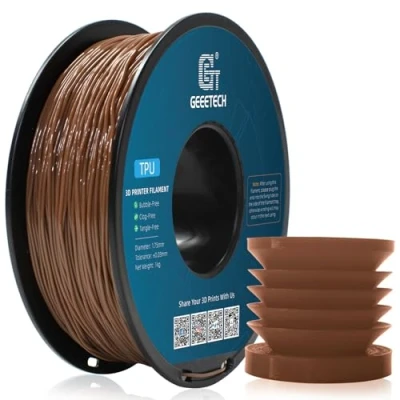 Abbildung von GEEETECH TPU Filament 1,75mm Braun, Flexible 3D Drucker 1kg 1 Spool