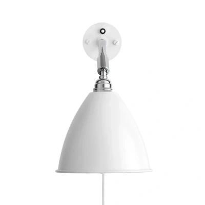 Abbildung von GUBI Bestlite BL7 Wandleuchte chrom/weiß
