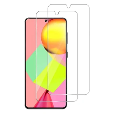 Abbildung von Panzerfolie kompatibel mit Samsung Galaxy A33 [2 Stück] Displayschutzfolie,Schutzfolie [kein Glas] 100% Fingerabdrucksensor Nano Glas 9H