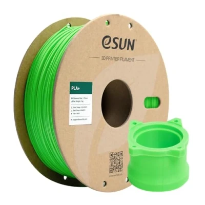 Abbildung von eSUN PLA+ Filament 1.75mm, 3D Drucker PLA Plus, Maßgenauigkeit +/ 0.03mm, 1kg Spule (2.2 LBS) Druck für Drucker, Spitze Grün