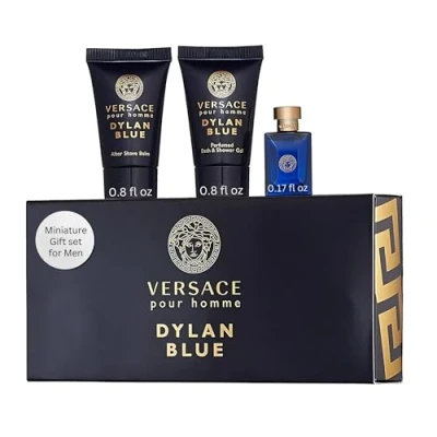 Abbildung von Versace Dylan Miniatur Set, Blau, 3 teilig, Einheitsgröße Mehrfarbig