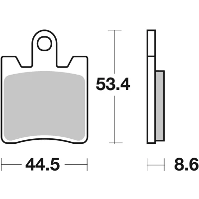 Abbildung von TRW Sinter Maxi Scooter MCB706SRM Bremsbelagsatz