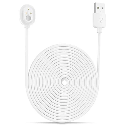 Abbildung von Arlo Ultra/Arlo Pro 3 Ladekabel BECEMURU Wetterfestes Magnetkabel für Ultra&amp;Ultra 2/Arlo 4(Not for floodlight) Überwachungskamera (Weiß) (30ft/9m, 2 Pack)