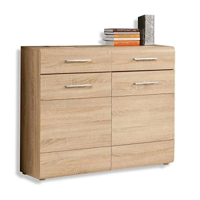 Abbildung von FORTE Schuhschrank, Holzwerkstoff, Sonoma Eiche, B x H T: 100,1 81,7 34,7 cm