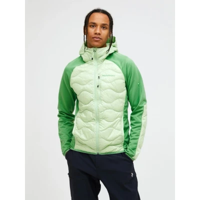 Abbildung von Peak Performance M Helium Down Hybrid Hood Herren Ski jacke VIVID GREEN PE XXL