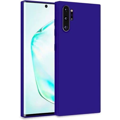 Abbildung von MyGadget Hülle für Samsung Galaxy Note 10 Plus Zweilagige Handyhülle mit Kameraschutz Cover Innenfutter &amp; Silikon außen Dunkel Lila