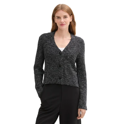 Abbildung von TOM Tailor Strickjacke, Damen, Größe: XS, Salt and pepper