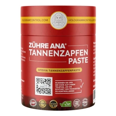 Abbildung von Zühre Ana® Tannenzapfenpaste mit Stevia zuckerfreie Inhalation für Diabetiker Paste, 240 g