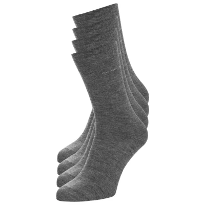 Abbildung von camano SOFT WOOL 4 PACK Socken, Größe: 39 42, Light grey/light grey