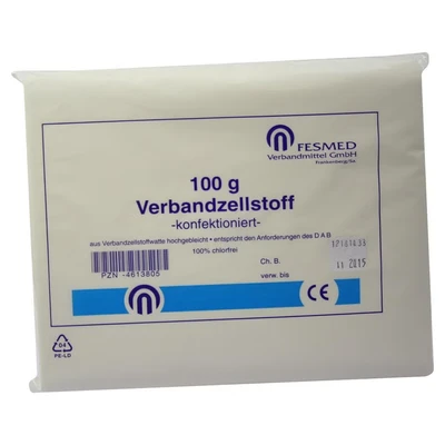 Abbildung von Verbandzellstoff Hochgebleicht Chlorfr.k 100 g