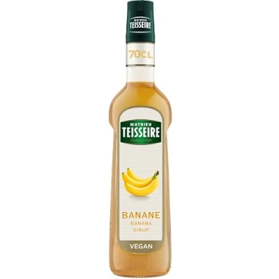 Abbildung von Mathieu Teisseire Banane Sirup, für Getränke, Erfrischungsgetränke, Cocktails, Kaffee und Desserts, Flasche 70 cl