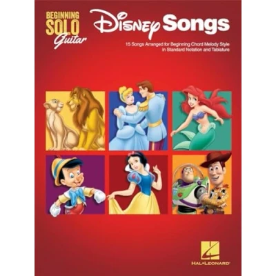 Abbildung von Disney Songs Beginning Solo Guitar: 15 Arranged for Chord Melody Style in Standard Notation and Tablature