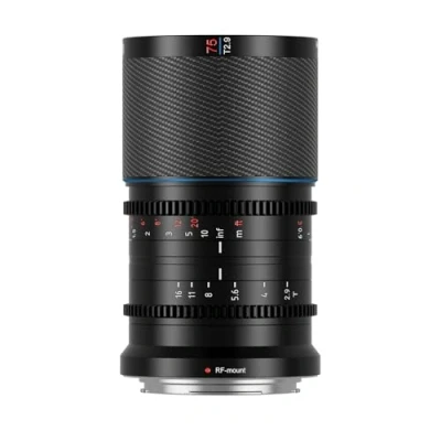 Abbildung von SIRUI Saturn 75 mm T2.9 1.6X Vollformat Kohlefaser anamorphe Linse, Cine Objektiv weniger als 500 g (Natur Fackeln, RF Mount)