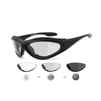 Abbildung von Sportbrille CR003 Selbsttönend. Polster abnehmbar beschlagfrei