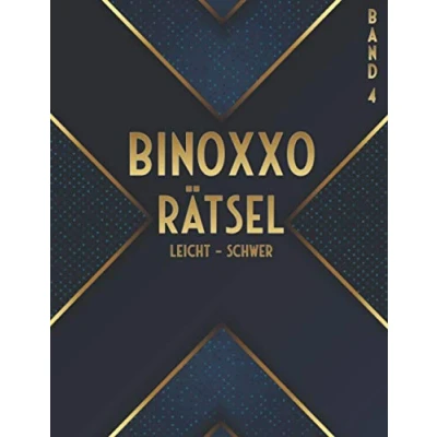 Abbildung von Binoxxo Rätselheft: Logikrätsel in leicht bis schwer mit Binairo 6x6, 8x8 &amp; 10x10 Raster (Binairo Rätselbuch)
