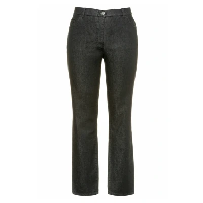 Abbildung von Ulla Popken Grosse GRÖSSEN Jeans Straight Leg, Damen, Größe: 42, Black