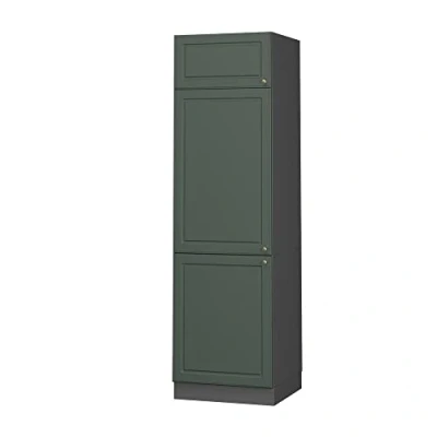 Abbildung von Vicco Kühlumbauschrank Fame Line, Grün Gold Landhaus/Anthrazit, 60 cm