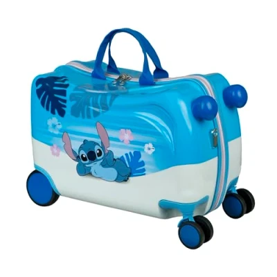 Abbildung von Undercover Stitch Ride on Trolley Kindergepäck zum Draufsitzen Belastbar bis 50 kg mit praktischen Tragegriffen Stabiler Reisekoffer für Kinder