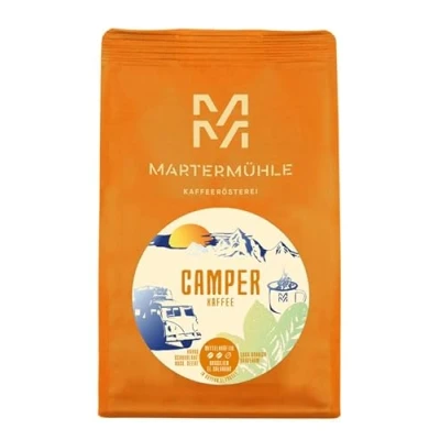 Abbildung von Martermühle Camper Kaffee 500g Ganze Bohnen mittelkräftig I Arabica Aroma: nussig schokoladig schonend geröstet, säurearm