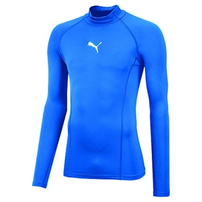 Abbildung von Puma LONG Sleeve Langarmshirt, Herren, Größe: Medium, Blau