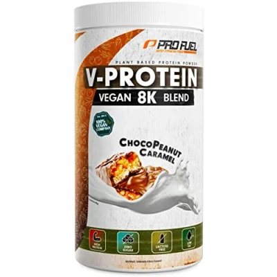 Abbildung von ProFuel V Protein Vegan 8K Blend Schoko Erdnuss Karamel 750 g