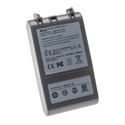 Abbildung von vhbw Akku Ersatz für Dyson 967834 02, 07, 215866 01/02, 215967 215681 Staubsauger Grau (2000 mAh, 21,6 V, Li Ion)