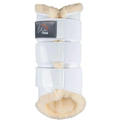 Abbildung von HKM Dressurstiefel Comfort Lack Weiß XL