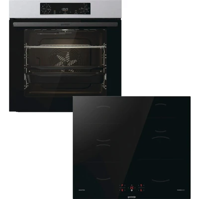Abbildung von GORENJE Backofen Set &quot;Pacific Basic Induktion 2021&quot;, Pacific 2021, mit 1 fach Teleskopauszug, Aqua Clean, (Set, 2 St.), AirFry &amp; Induktionskochfeld