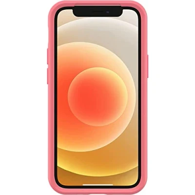 Abbildung von OtterBox Symmetry+ Hülle für iPhone 12 Mini mit MagSafe, stoßfest, sturzsicher, schützende dünne Hülle, 3X getestet nach Militärstandard, Rosa