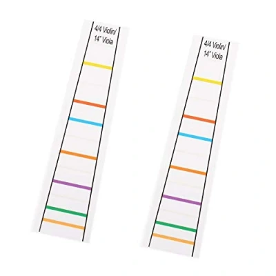Abbildung von Spactz 4/4 Violine Griffbrett Aufkleber Fiddle Learn Note Chart Tape 2 Stück