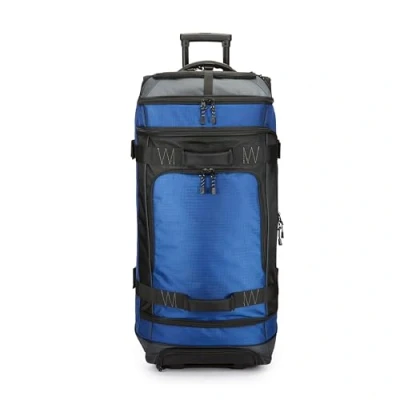 Abbildung von Amazon Basics Ripstop Wheeled Duffel, 35 Zoll, Blau, 88 cm