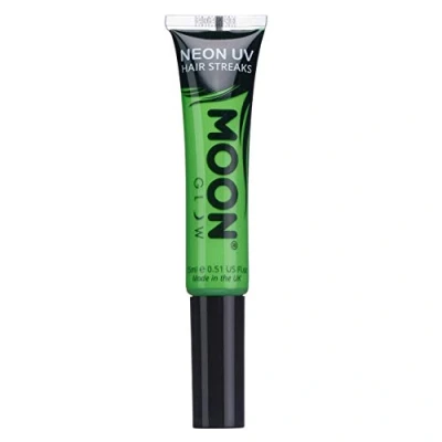 Abbildung von Moon Glow Neon UV Haarfarbe Streifen, Grün, Haar Mascara, temporäre auswaschbare Haarfarbe, leuchtende Neonfarbe, leuchtet unter Beleuchtung (Intensives 15 ml (1 Stück))