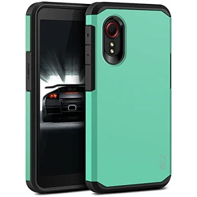 Abbildung von BEZ Hülle für Samsung Xcover 5 Hülle, Handyhülle Tasche Stoßfestes Kompatibel Galaxy 5, [Heavy Duty Serie] Outdoor Dual Layer Armor Case Handy Schutzhülle Robuste, Minze