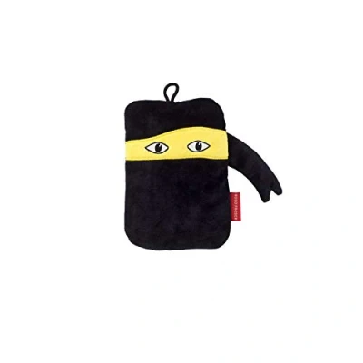 Abbildung von Mini Wärmflasche 0,2 l mit Veloursbezug Ninja 1 St