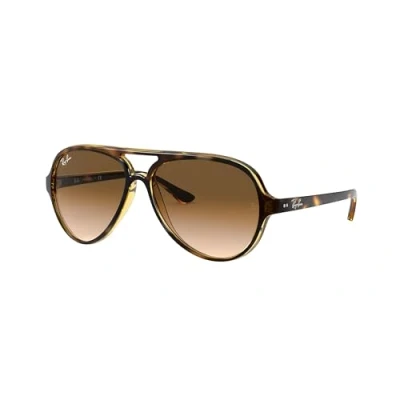 Abbildung von Ray Ban Herren Cats 5000 Sonnenbrille, Braun (Gestell: (Light Havana) Glas: Verlauf 710/51), Large (Herstellergröße: 59) EU