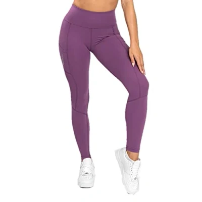 Abbildung von Venum Essential Performance Leggings Dunkle Orchidee/Gerbürstetes Silber XS