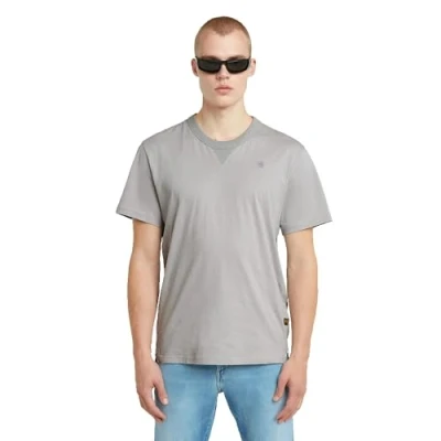 Abbildung von G STAR Nifous Tshirt basic, Herren, Größe: XS, Grey alloy