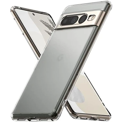 Abbildung von Ringke Fusion Kompatibel mit Google Pixel 7 Pro Hülle, Harte PC Rückseite TPU Stoßfest Bumper Schutzhülle für 5G (2022) Matte Clear
