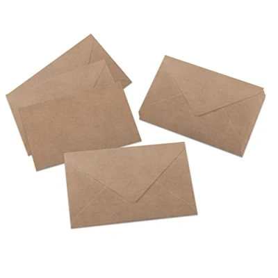 Abbildung von SIGEL DU700 Briefumschläge braun, gummiert, C6, 24 Stück, Kraftpapier, aus nachhaltigem Papier