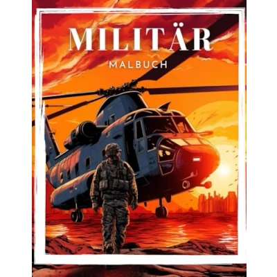 Abbildung von Malbuch Militär Part.2: für Kinder 4 12, &amp; Streitkräfte, Panzer, Hubschrauber, Soldaten, Gewehre, Marine, Flugzeuge, Schiffe, Hubschrauber Kampfjets, Krieg ... Aktivitätsbuch
