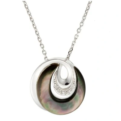 Abbildung von Orphelia Damen Halskette 925 Sterling Silber Perlmutt Zirkonia 45 cm ZH 4612